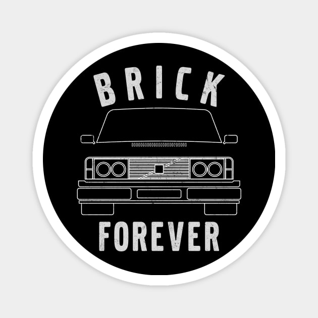 Vintage Brick Forever Magnet by cowyark rubbark